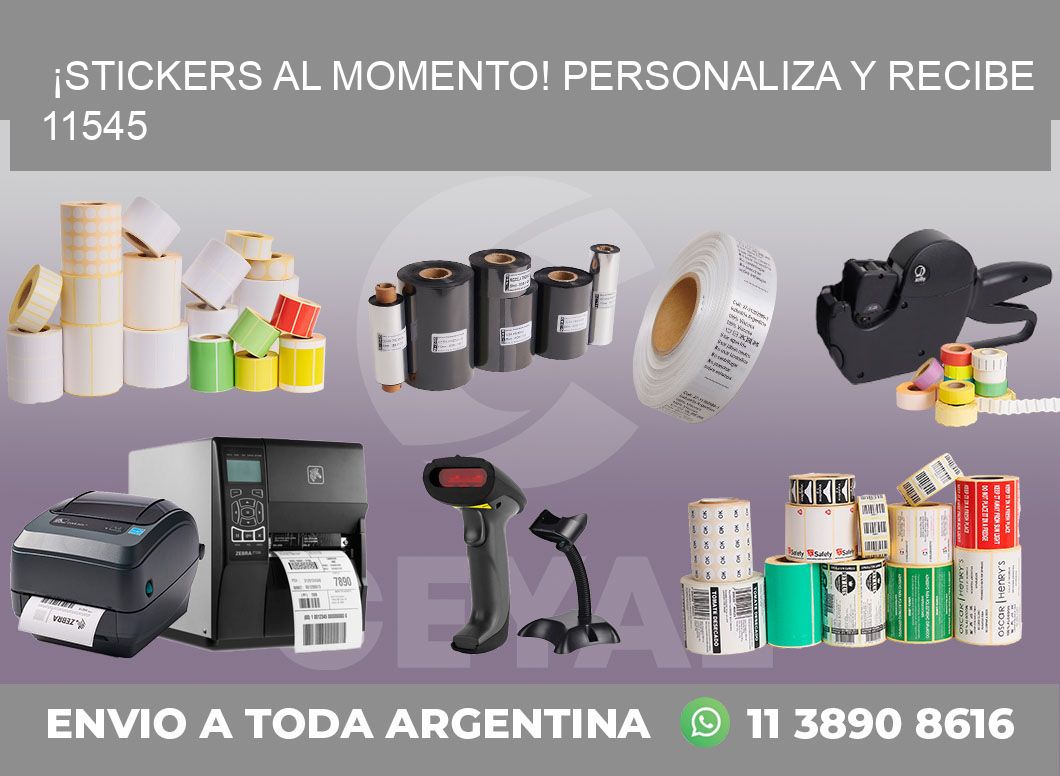 ¡Stickers al Momento! Personaliza y Recibe 11545