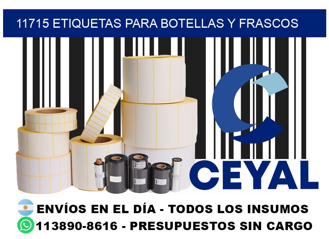 11715 Etiquetas para botellas y frascos