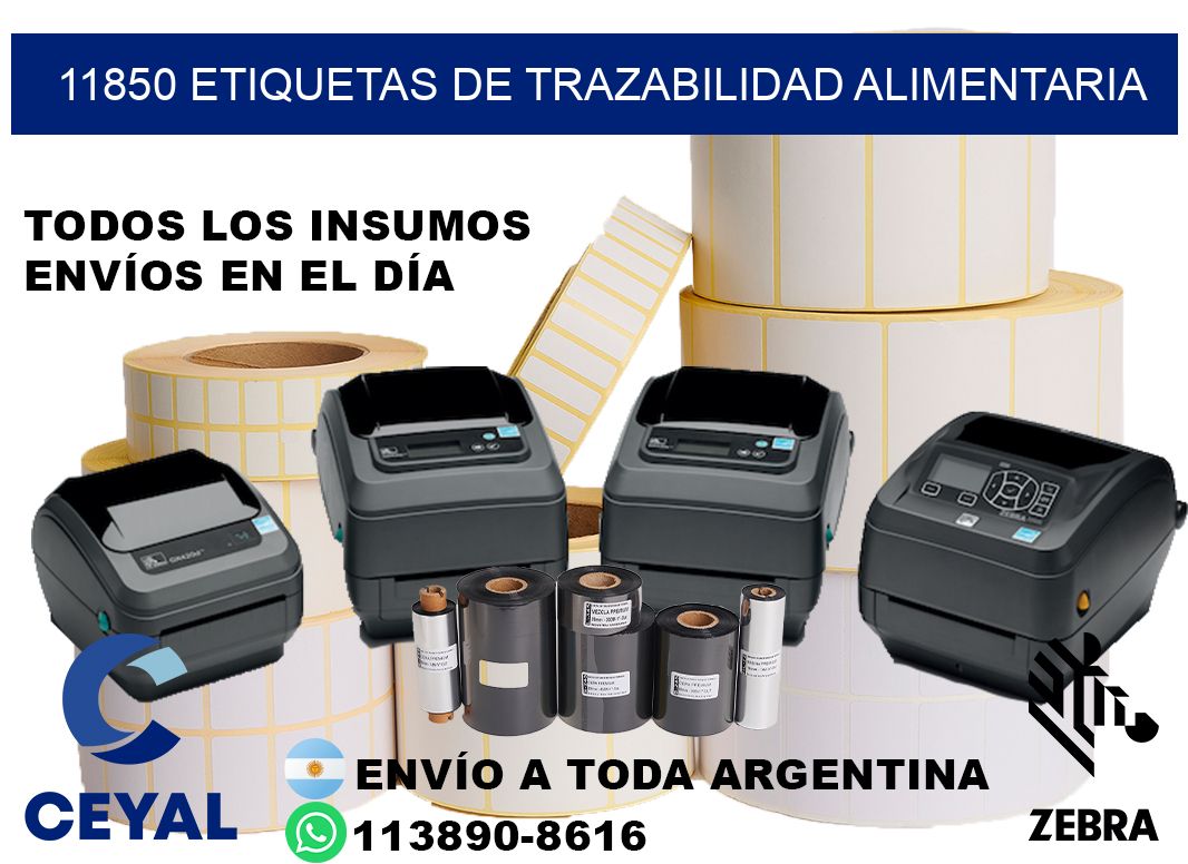 11850 Etiquetas de trazabilidad alimentaria