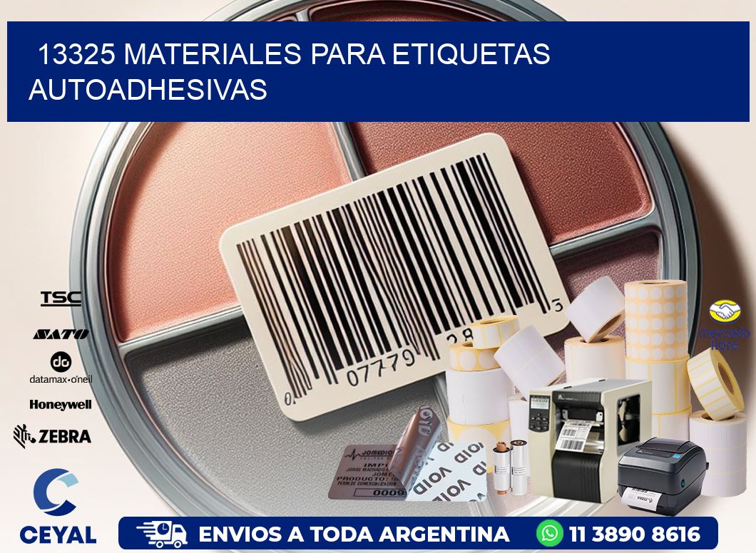 13325 materiales para etiquetas autoadhesivas
