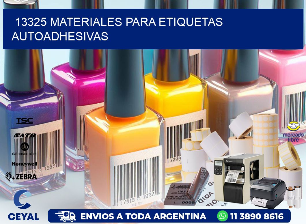 13325 materiales para etiquetas autoadhesivas