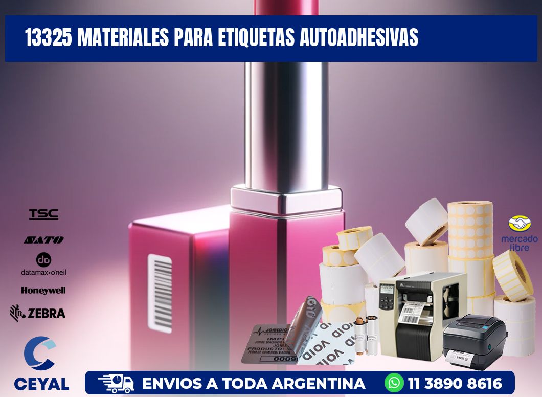 13325 materiales para etiquetas autoadhesivas