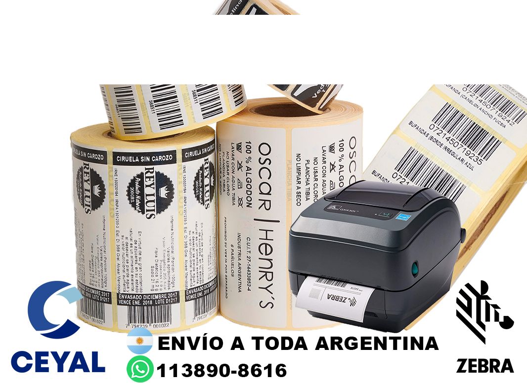 13335 Etiquetas adhesivas para consumo masivo