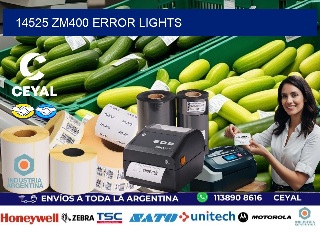 14525 ZM400 error lights