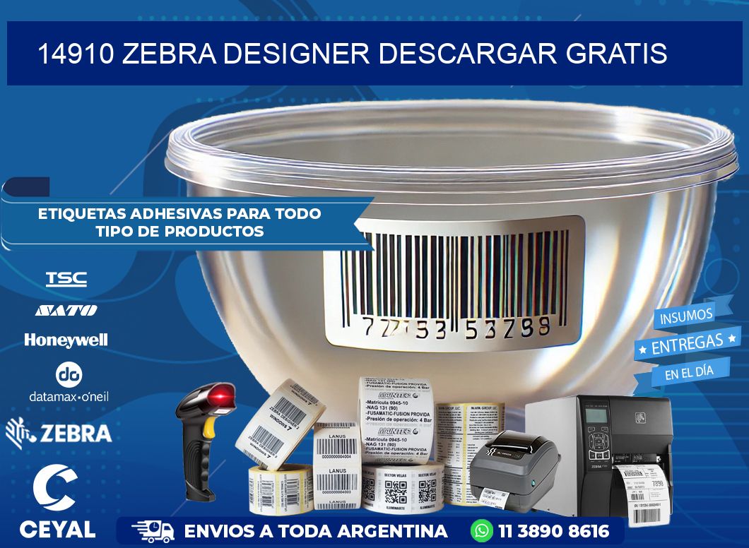 14910 Zebra Designer Descargar gratis