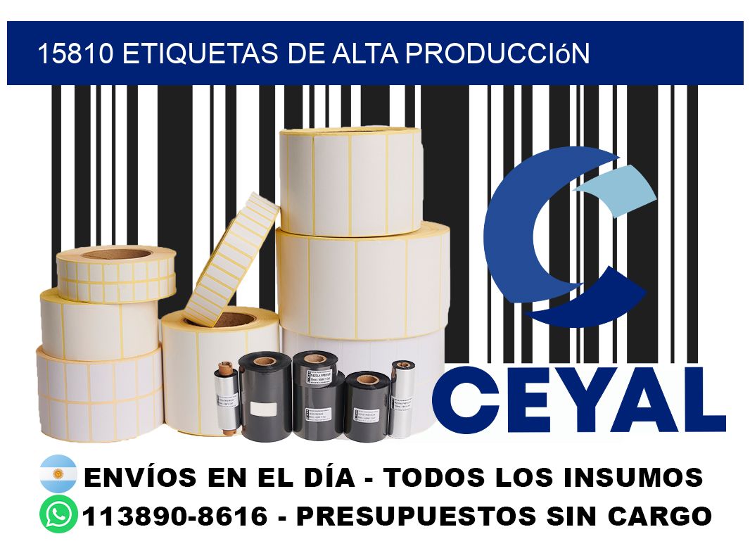 15810 Etiquetas de alta producción
