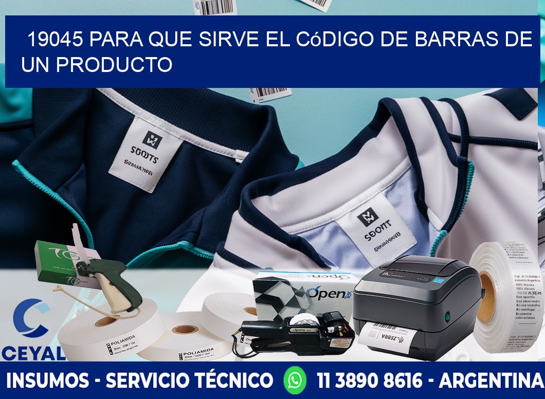 19045 Para que sirve el código de barras de un producto