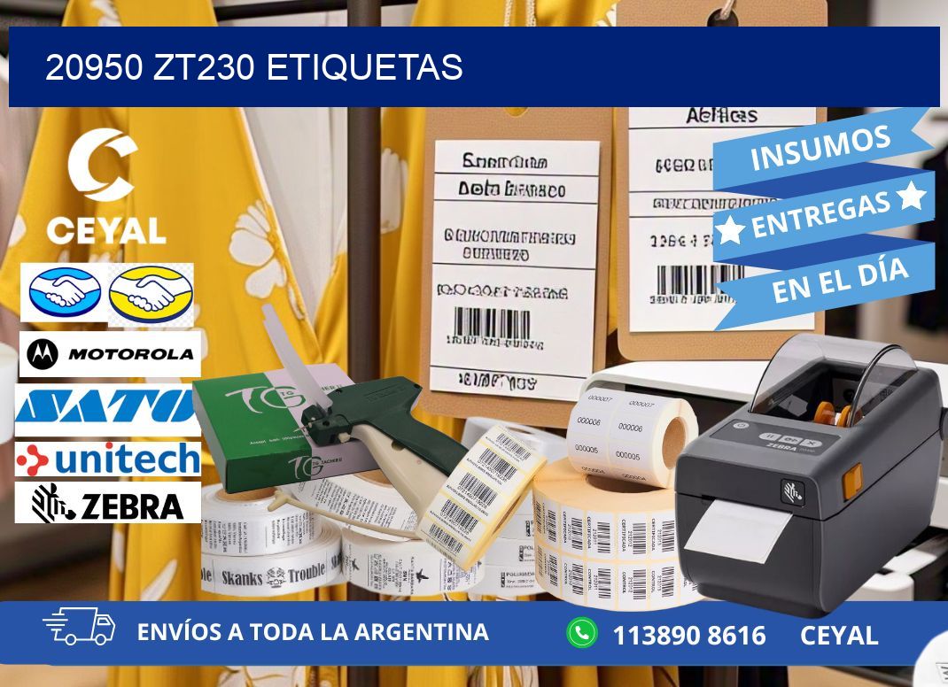 20950 ZT230 etiquetas