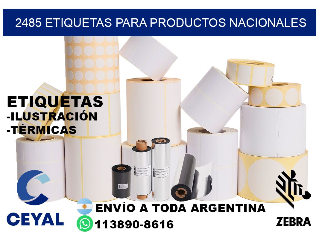 2485 Etiquetas para productos nacionales