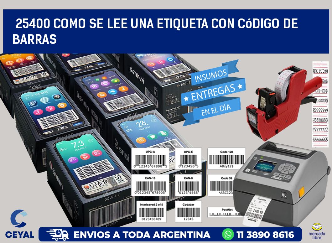 25400 Como se lee una etiqueta con código de barras