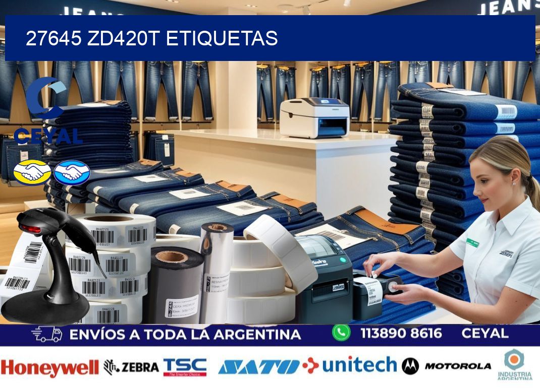 27645 ZD420t etiquetas
