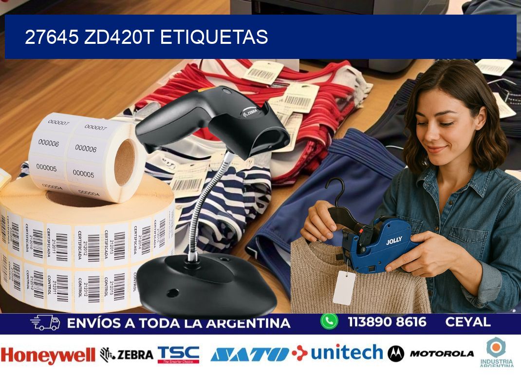 27645 ZD420t etiquetas