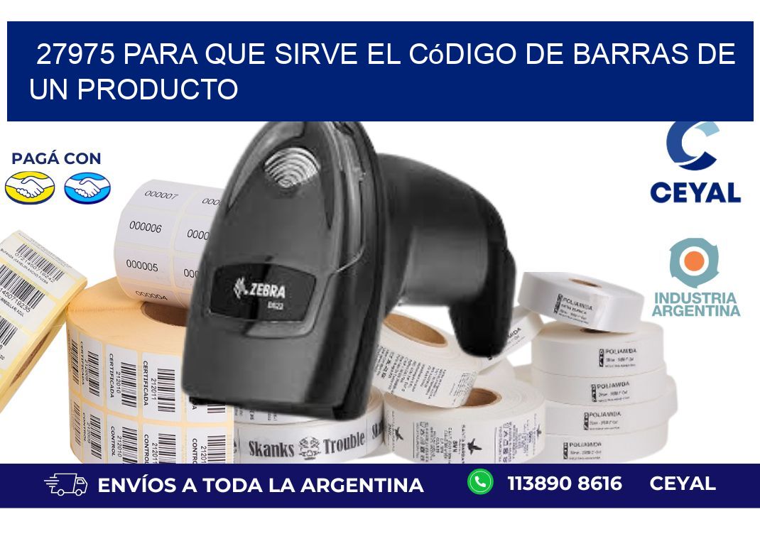 27975 Para que sirve el código de barras de un producto