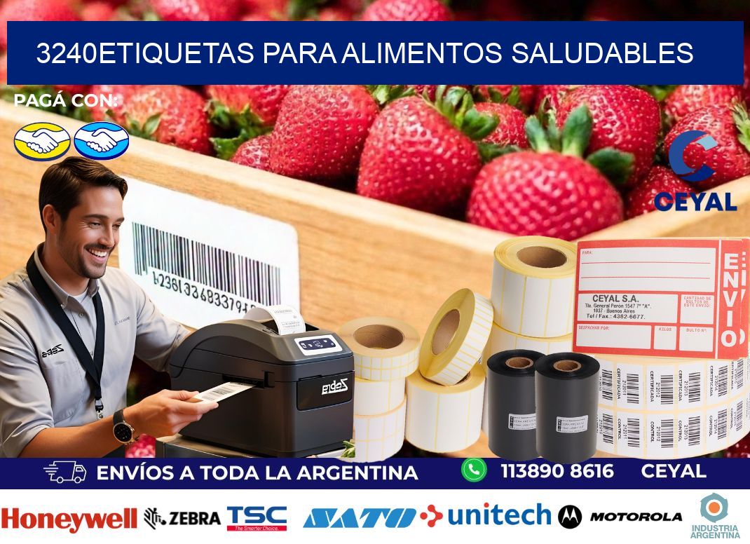 3240Etiquetas para alimentos saludables