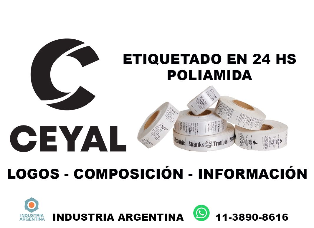 34440 Etiquetas de tela para lavado de ropa