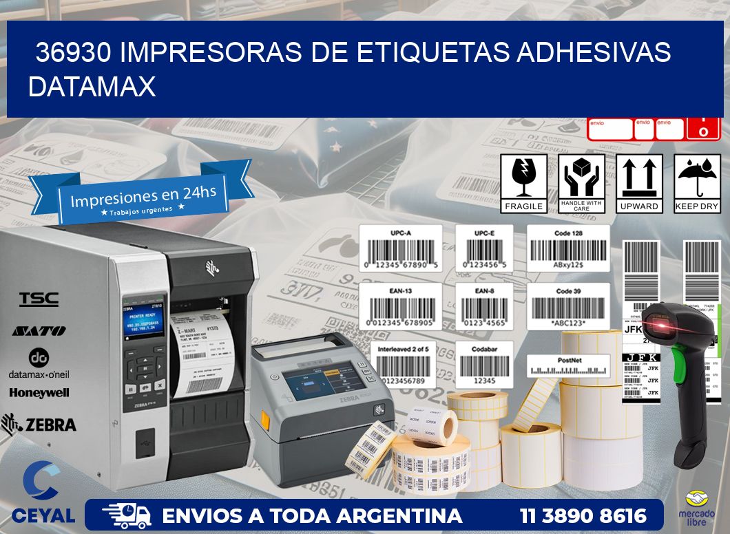 36930 impresoras de etiquetas adhesivas datamax