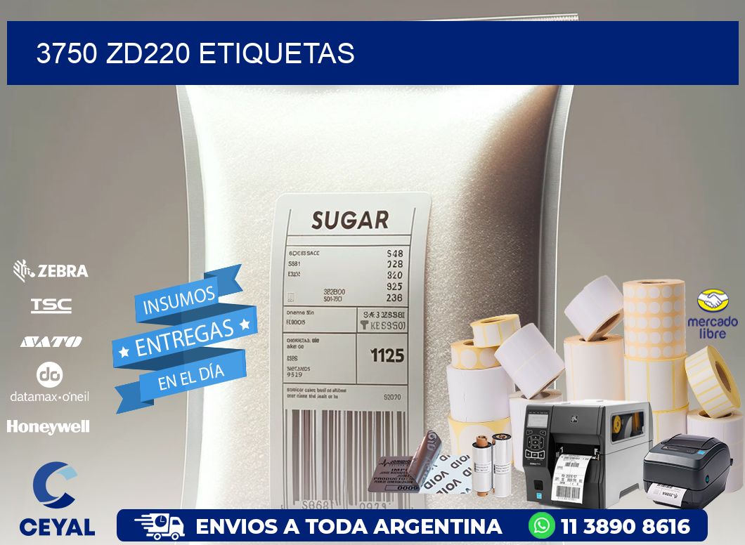 3750 ZD220 etiquetas
