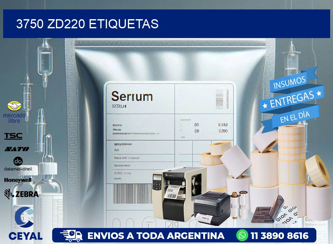 3750 ZD220 etiquetas