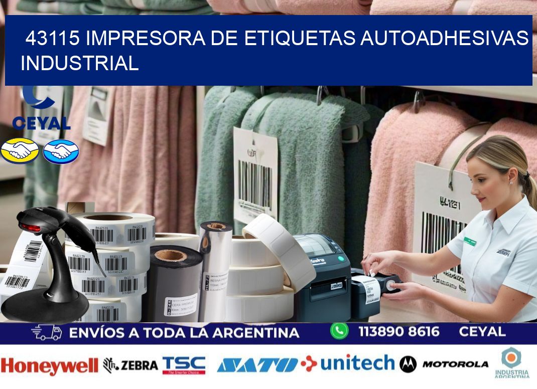 43115 Impresora de etiquetas autoadhesivas industrial