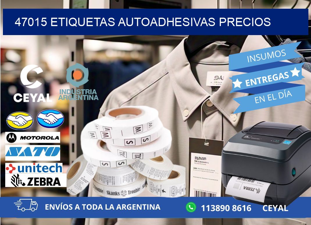 47015 Etiquetas autoadhesivas precios