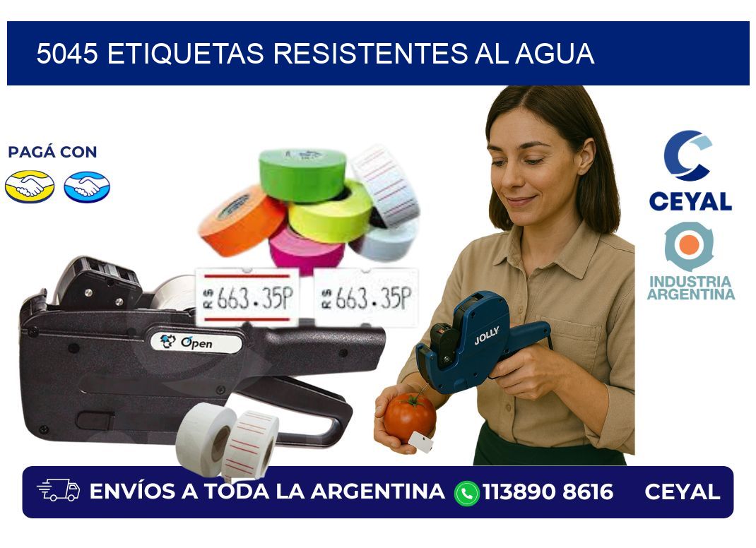 5045 Etiquetas resistentes al agua