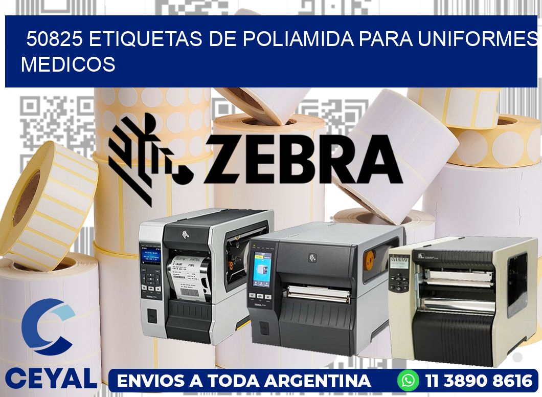 50825 Etiquetas de poliamida para uniformes medicos