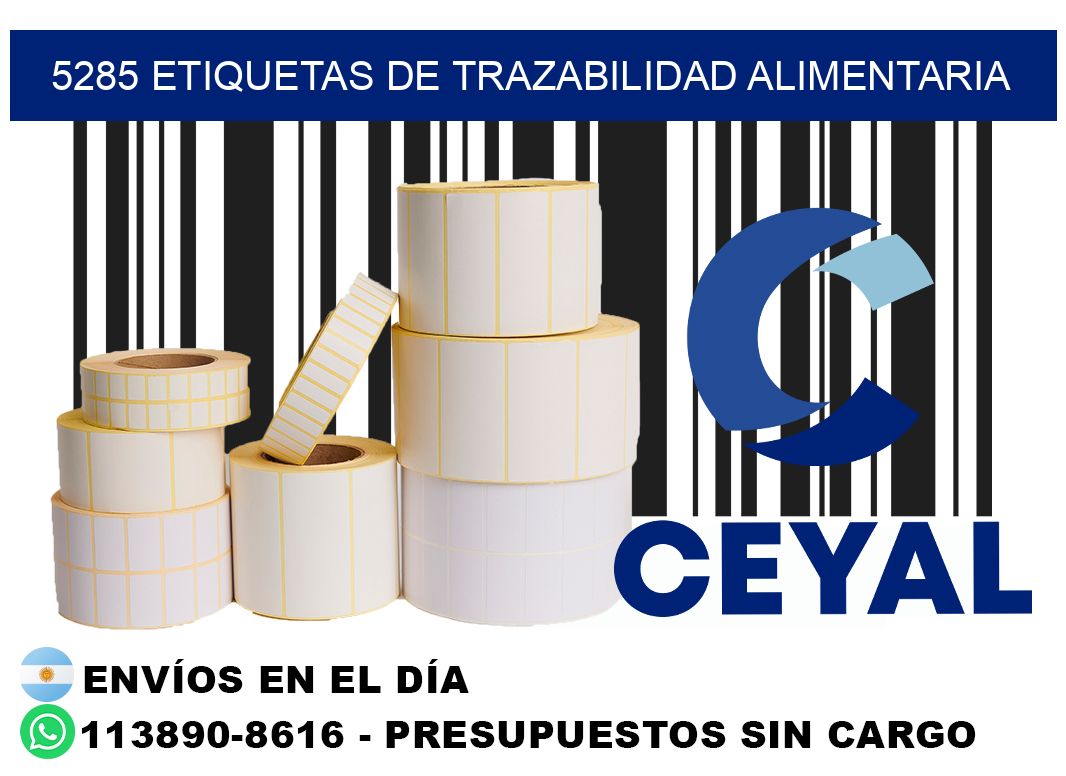 5285 Etiquetas de trazabilidad alimentaria