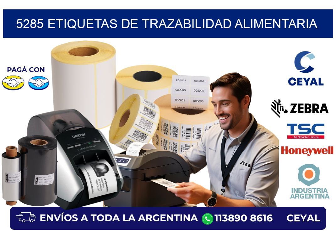 5285 Etiquetas de trazabilidad alimentaria