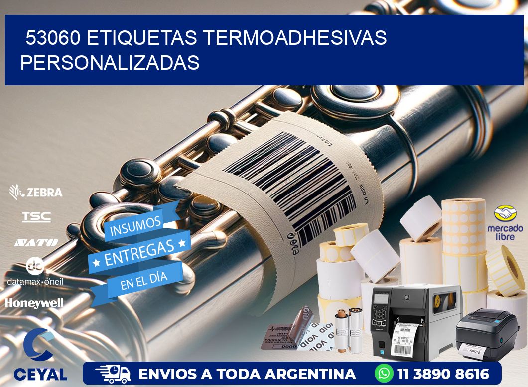 53060 Etiquetas termoadhesivas personalizadas