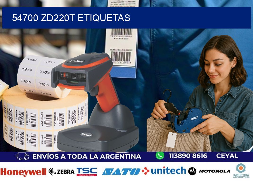 54700 ZD220t etiquetas