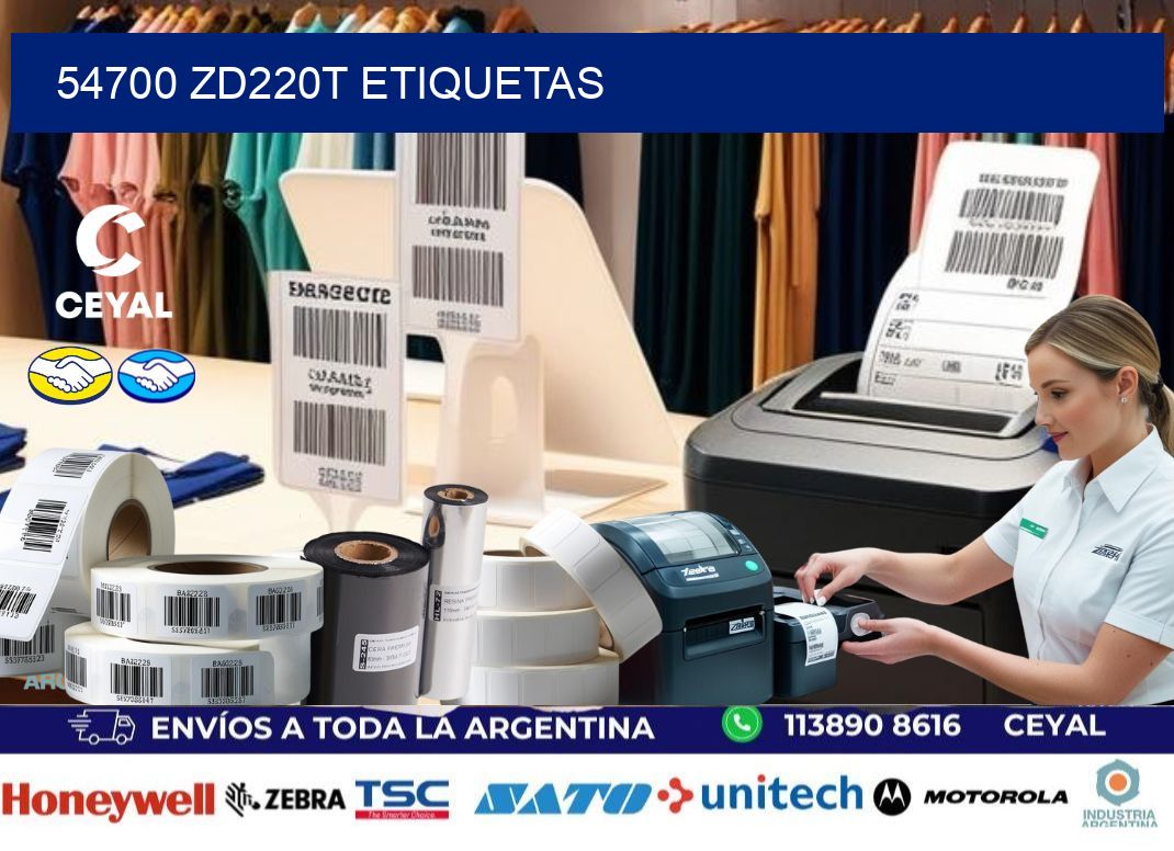 54700 ZD220t etiquetas