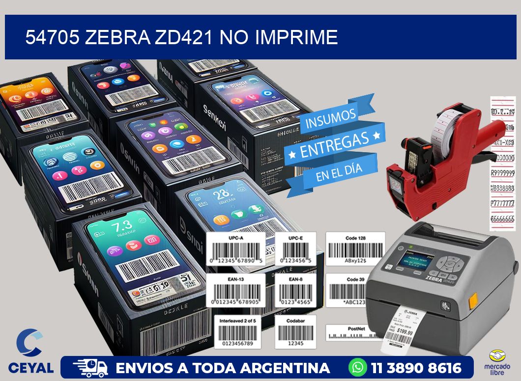 54705 Zebra ZD421 no imprime