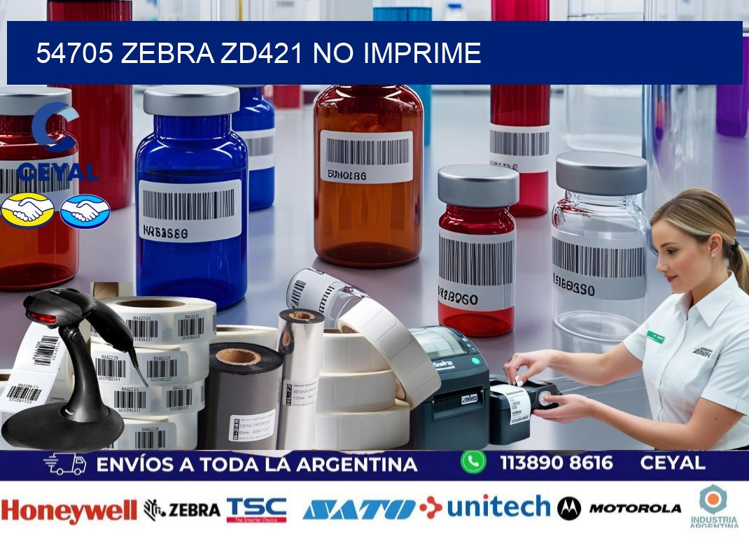 54705 Zebra ZD421 no imprime