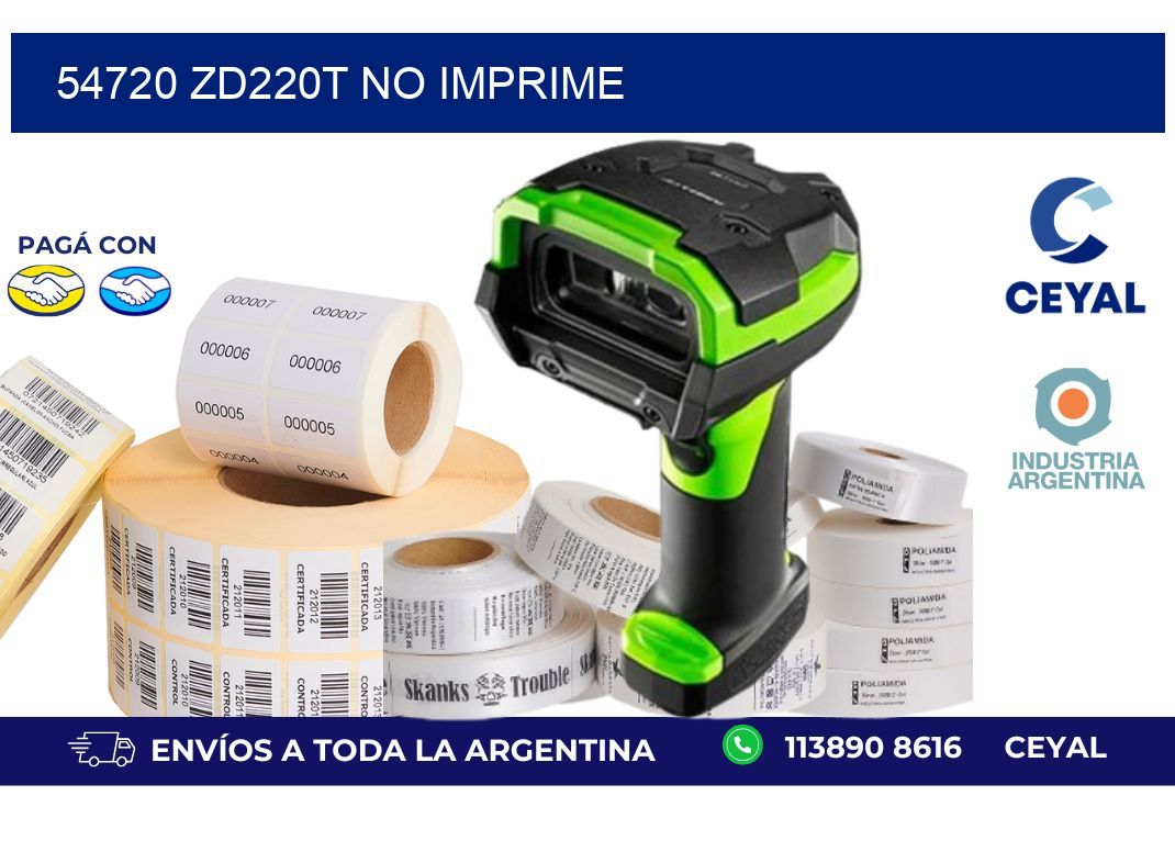 54720 ZD220t no imprime