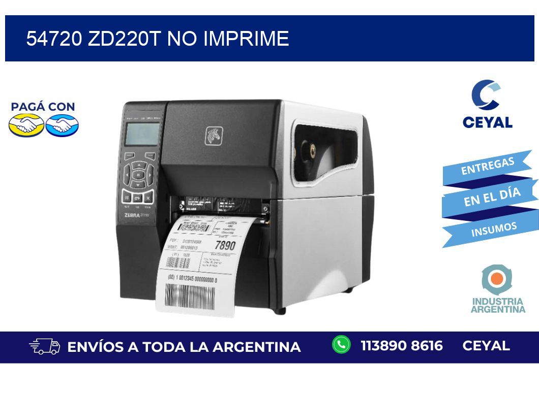 54720 ZD220t no imprime