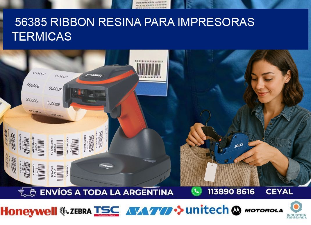 56385 ribbon resina para impresoras termicas