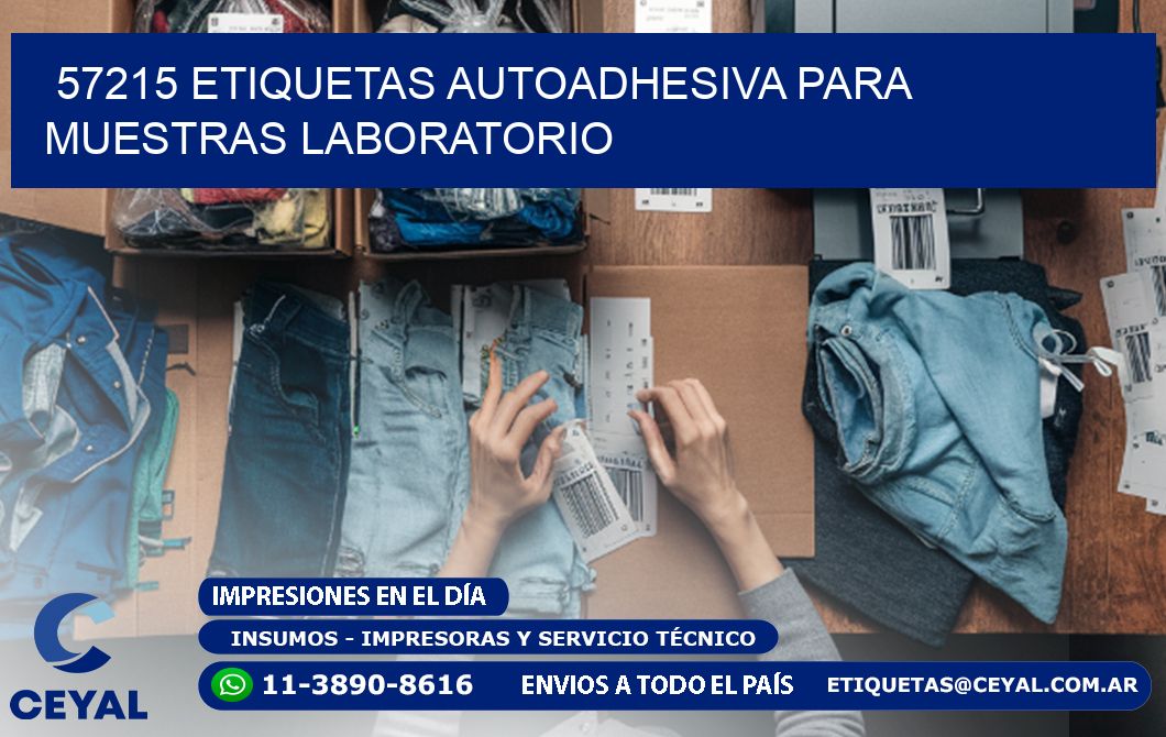 57215 etiquetas autoadhesiva para muestras laboratorio