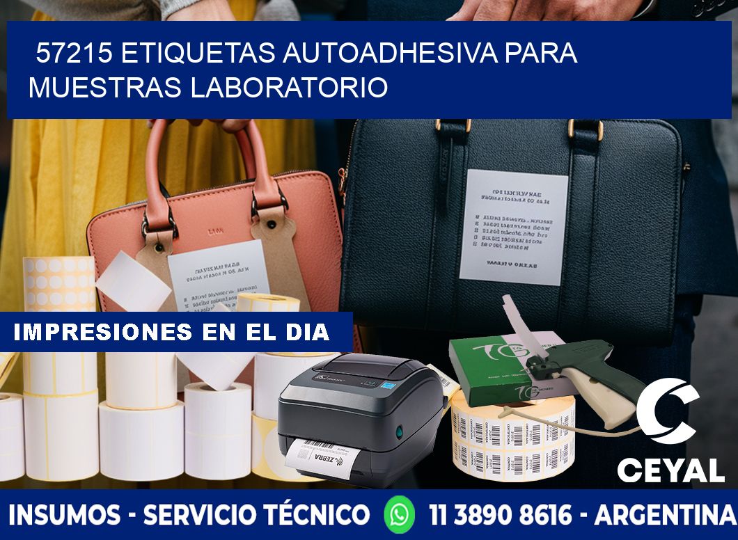 57215 etiquetas autoadhesiva para muestras laboratorio