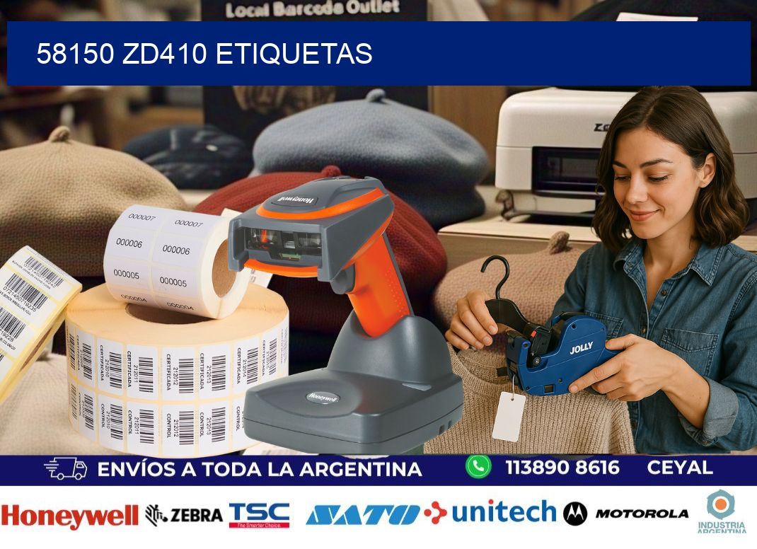 58150 ZD410 etiquetas