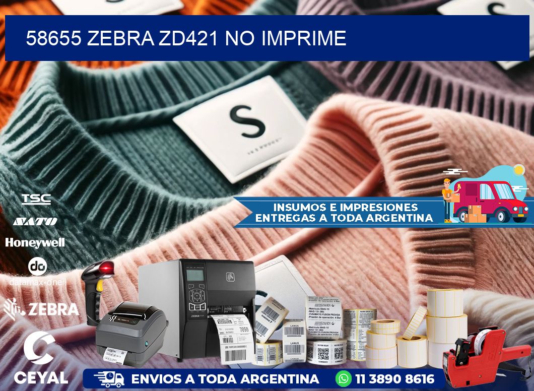 58655 Zebra ZD421 no imprime