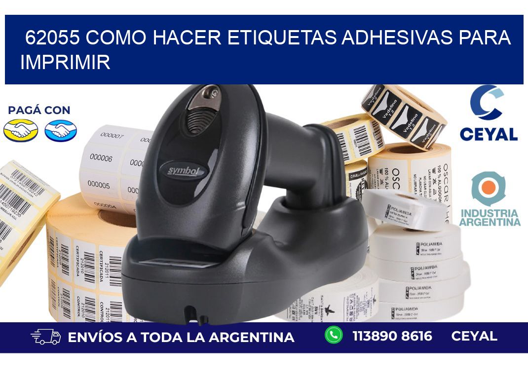 62055 Como hacer etiquetas adhesivas para imprimir