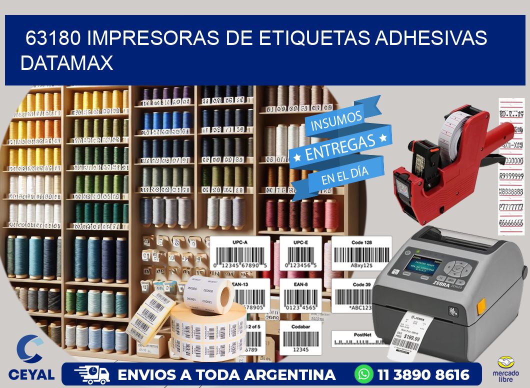 63180 impresoras de etiquetas adhesivas datamax