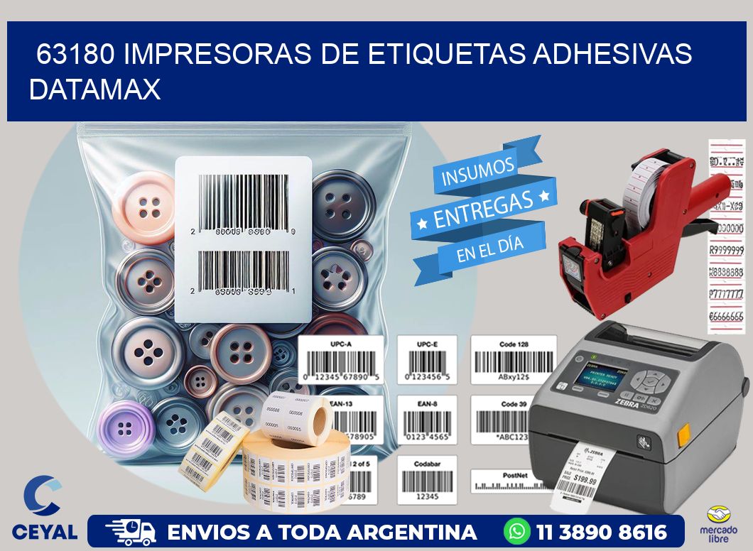 63180 impresoras de etiquetas adhesivas datamax