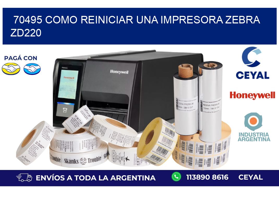 70495 Como reiniciar una impresora Zebra  ZD220