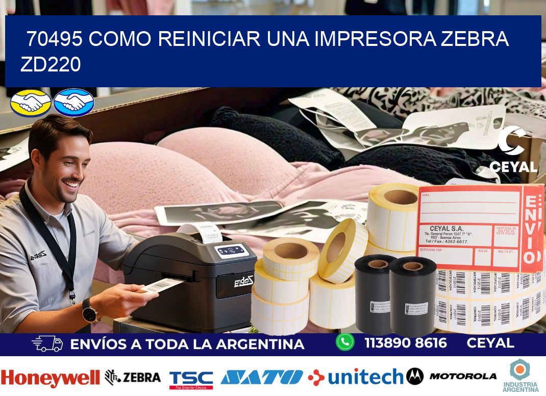 70495 Como reiniciar una impresora Zebra  ZD220