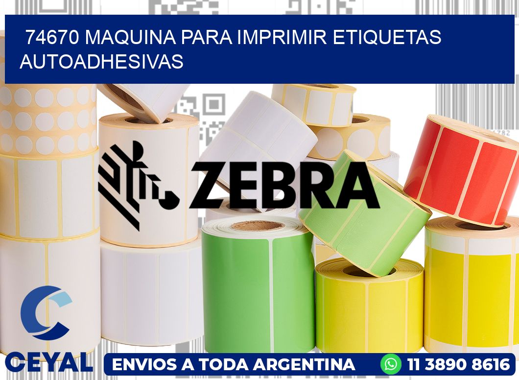 74670 maquina para imprimir etiquetas autoadhesivas
