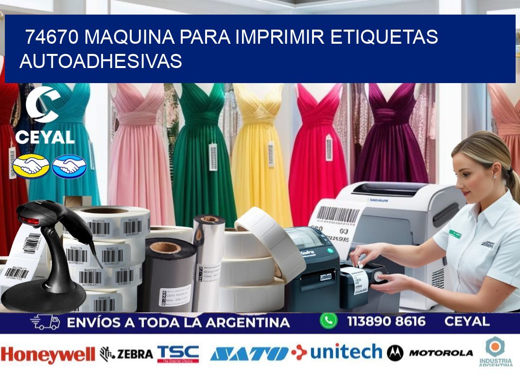 74670 maquina para imprimir etiquetas autoadhesivas