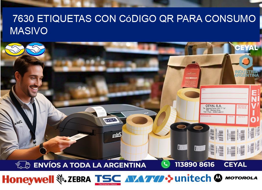 7630 Etiquetas con código QR para consumo masivo