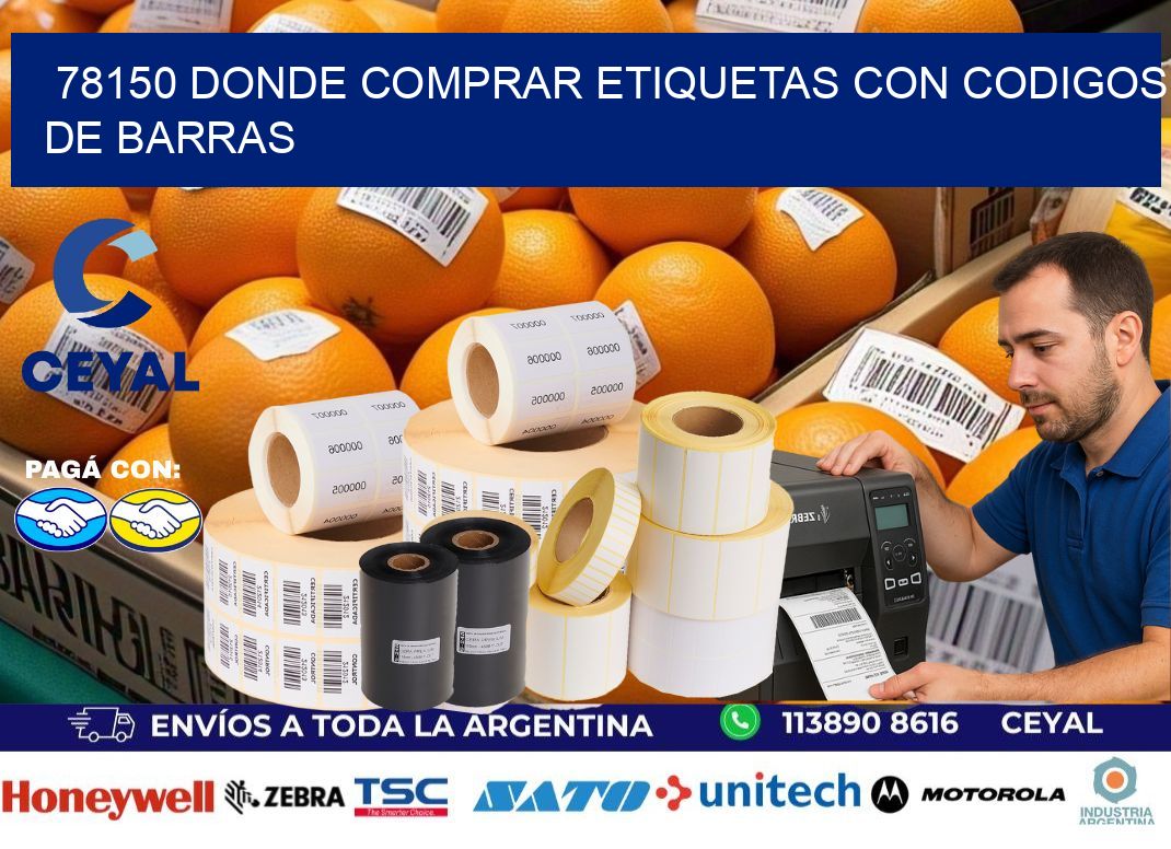 78150 Donde comprar etiquetas con codigos de barras