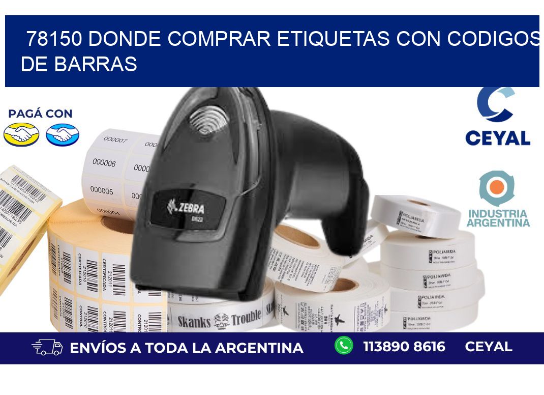78150 Donde comprar etiquetas con codigos de barras